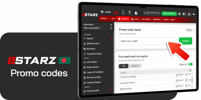 Use a promo code to enhance your playing experience at 888starz