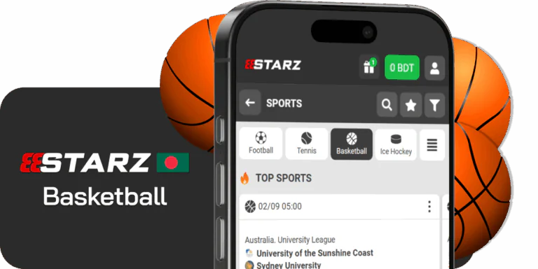 Place bets an basketball matches at 888starz from Bangladesh