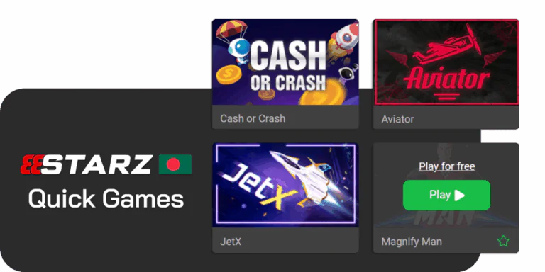 Play quick games at 888starz Bangladesh